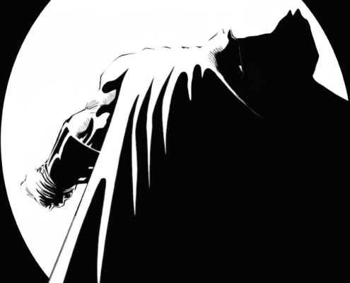 illustrazione digitale frank miller batman