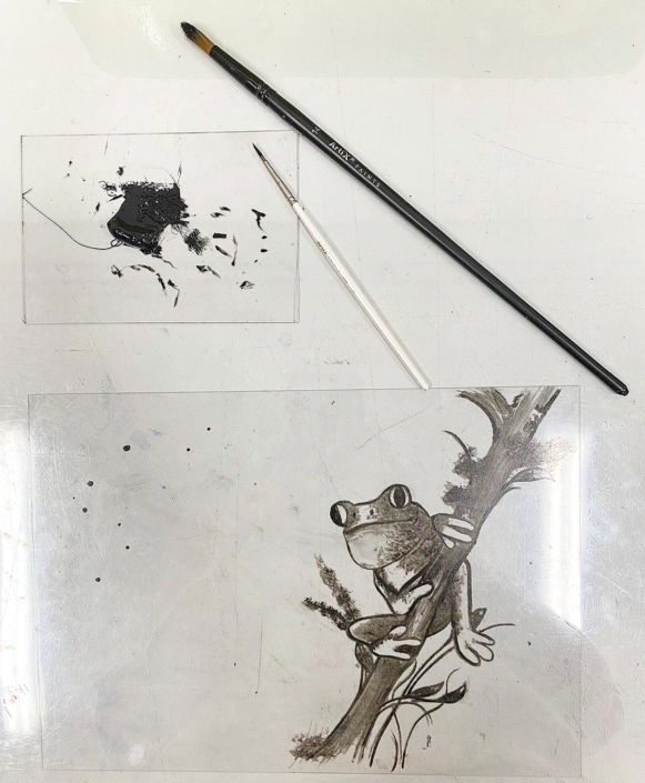 Tecnica monotipo grafica d’arte tecnica monotipo con colori a olio