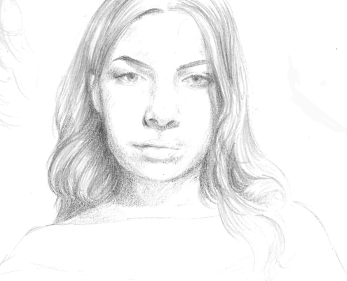 autoritratto a matita